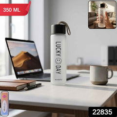 Frosted Glass Water Bottle Ð Leakproof & Travel-Friendly Design