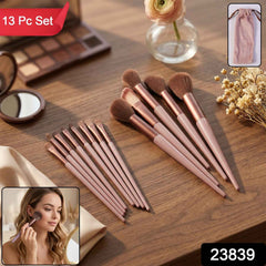 Professional Makeup Brush Set Ð Complete 13-Piece Collection with Pouch