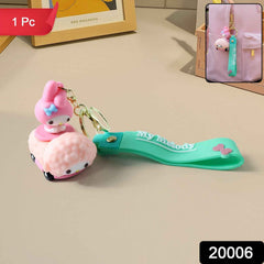 Cartoon Silicone Keychain – Cute Character with Flexible Strap