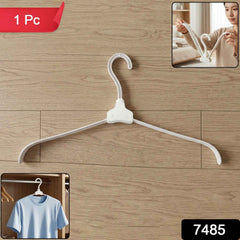 Portable foldable clothes hanger for travel and home organization