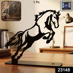 Metal Horse Sculpture Ð Modern Desk Decor for Sophistication