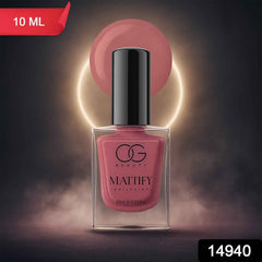 Mattify Pink Nail Paint – Quick-Dry Matte Finish 10 ML