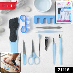 11 in 1 manicure pedicure kit – Complete nail care for home and salon