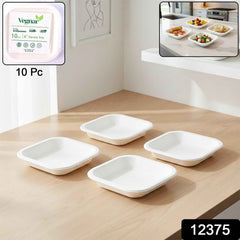 Disposable Food Tray Set – Square, 10 Pieces for Easy Serving