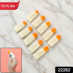 Silicone Finger Protector Caps, Reusable Anti Slip Fingertip Covers (10 Pcs Set)