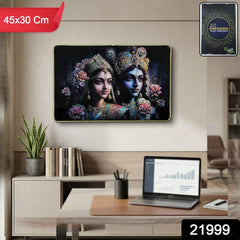 Radha Krishna Wall Painting – Divine Art for Home & Temple