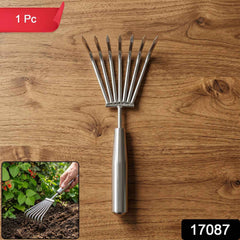 Stainless Steel Garden Rake Ð Durable & Rust-Resistant Tool for Easy Gardening