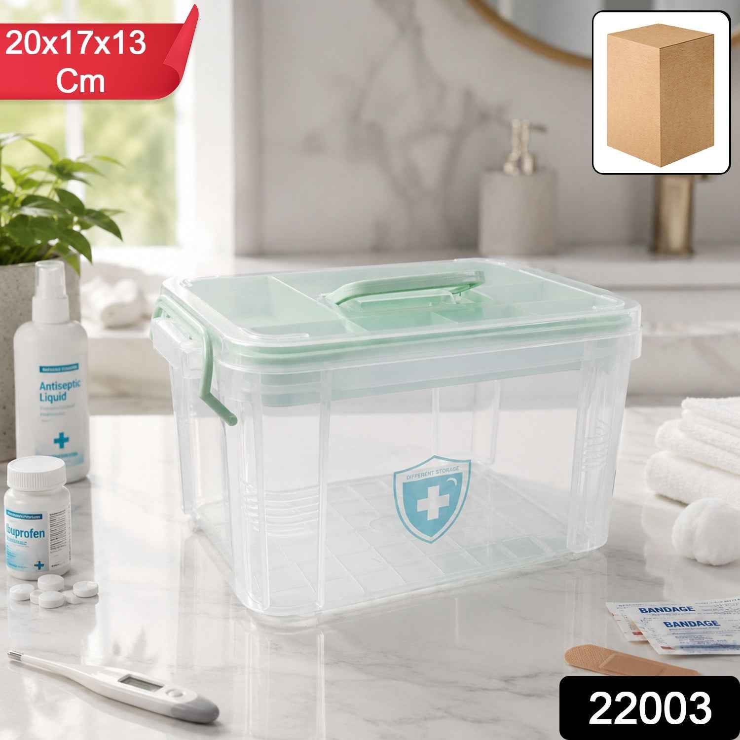 Plastic Medicine Storage Box Ð Secure Locking & Portable Design