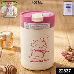Kids Cartoon Glass Tumbler Ð Leakproof, Reusable & Portable 400ML