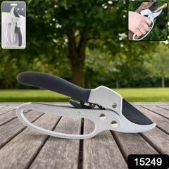 Indo Glow gardening pruning shears displayed open on a clean white background.