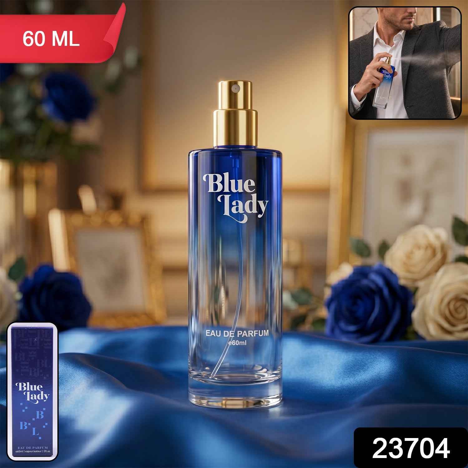 Blue Lady Eau De Parfum Ð Long Lasting Floral Fragrance for Daily Wear