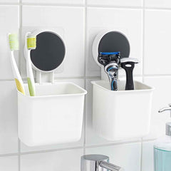 Wall Mounted Toothbrush Holder – Easy Adhesive Installation (2 Pc)