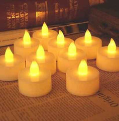 LED Tealight Candles – Flameless Festive Decor (12pc) | JubileeJoy