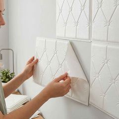 Self Adhesive 3D Foam Wall Panel Ð Easy Install & Stylish Texture