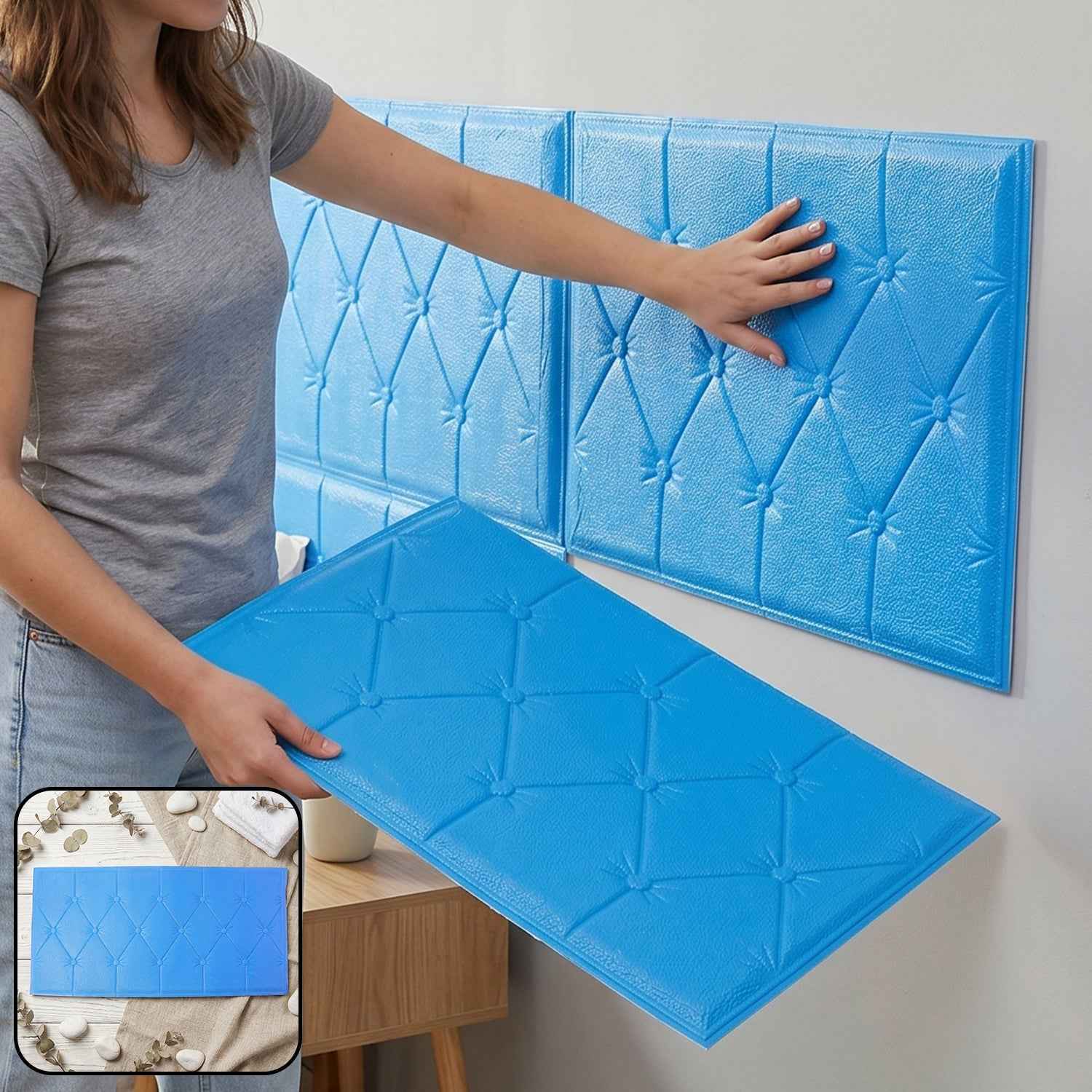 Self Adhesive 3D Foam Wall Panel Ð Stylish Cushioned Decor