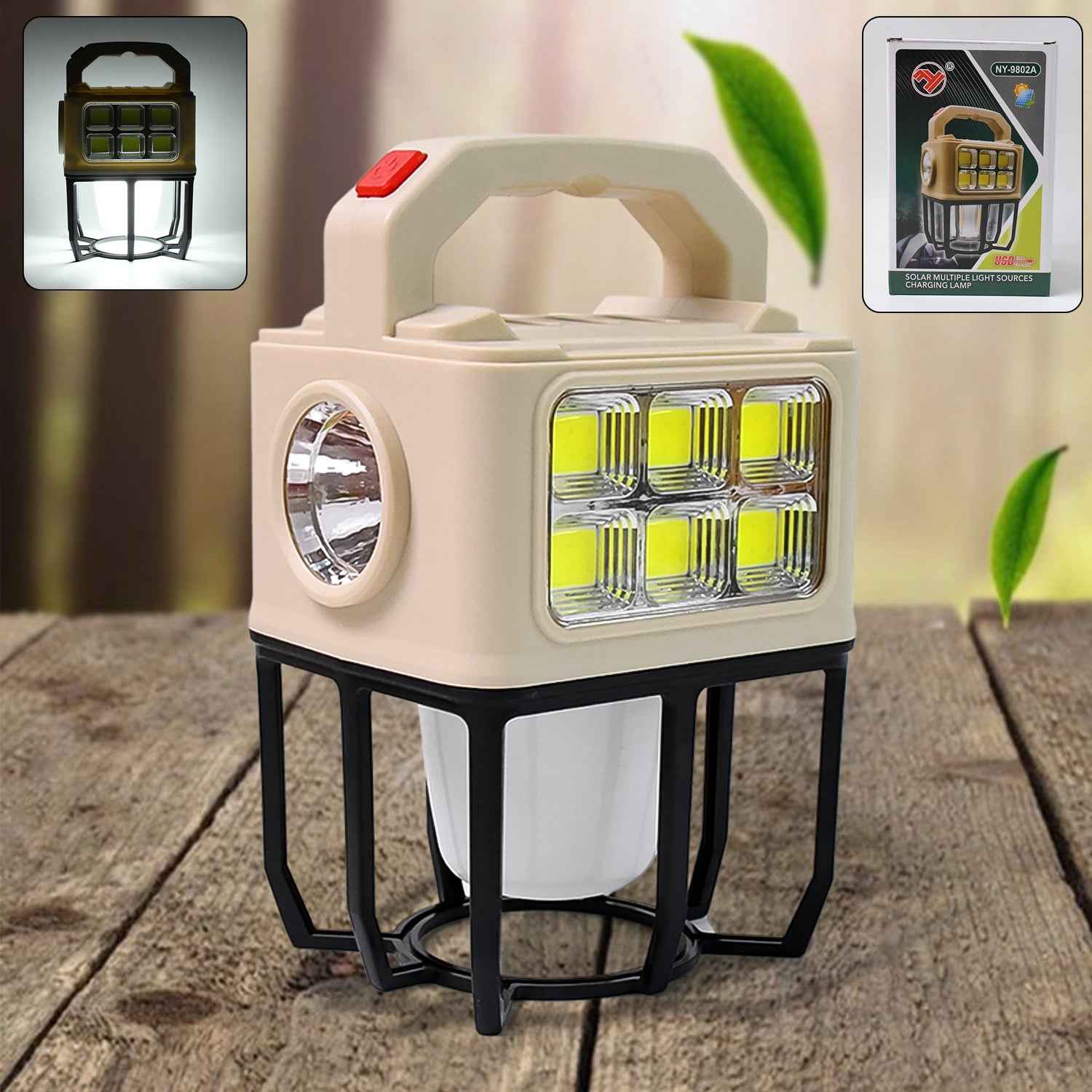 Solar Camping Lantern – Portable with 3 Light Modes & USB Charging