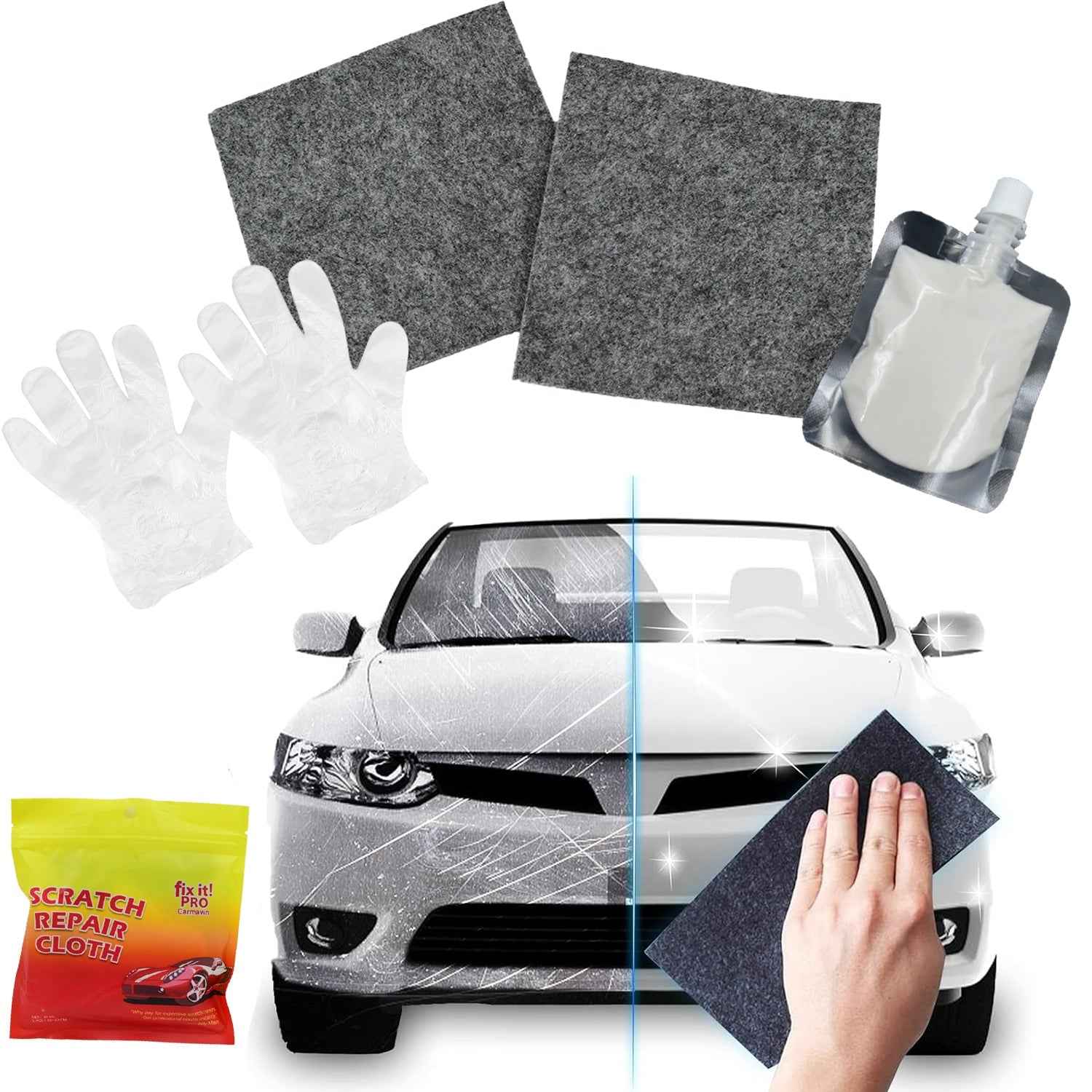 Car Scratch Remover Kit – Nano Magic for Paint Repair | PowerPulse