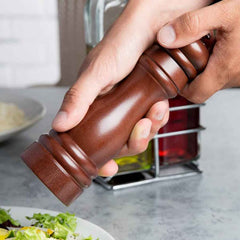 Wooden Pepper Mill – Adjustable Ceramic Grinder | Grippy