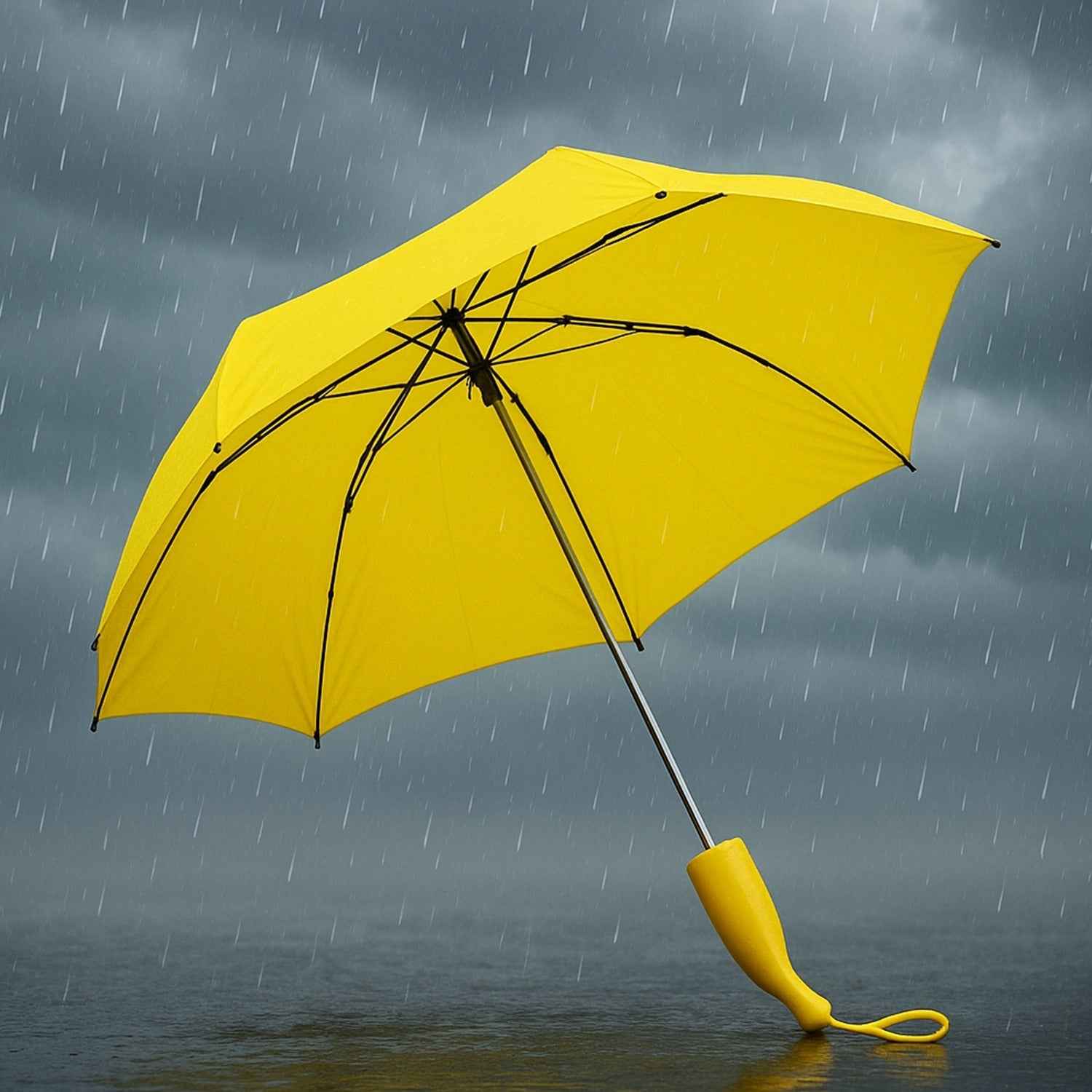 Banana Shaped Umbrella – Mini Foldable, UV Protection | DrizzlePro