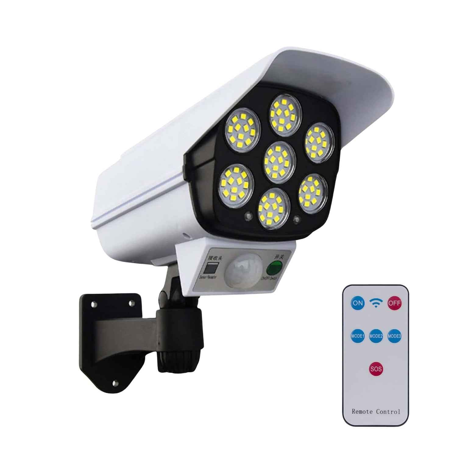 Solar Security Camera Light – Dummy Motion Sensor for Outdoor Safety | AutoSafeo