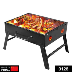 Folding Charcoal Grill – Portable Carbon Steel BBQ | Siplix