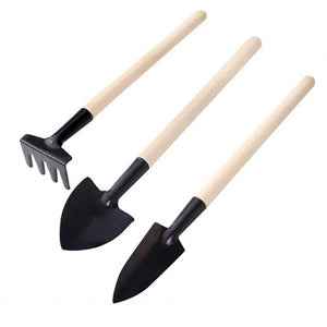 Kids Garden Tools Set – 3 Pcs Trowel, Shovel, Rake | Play & Move