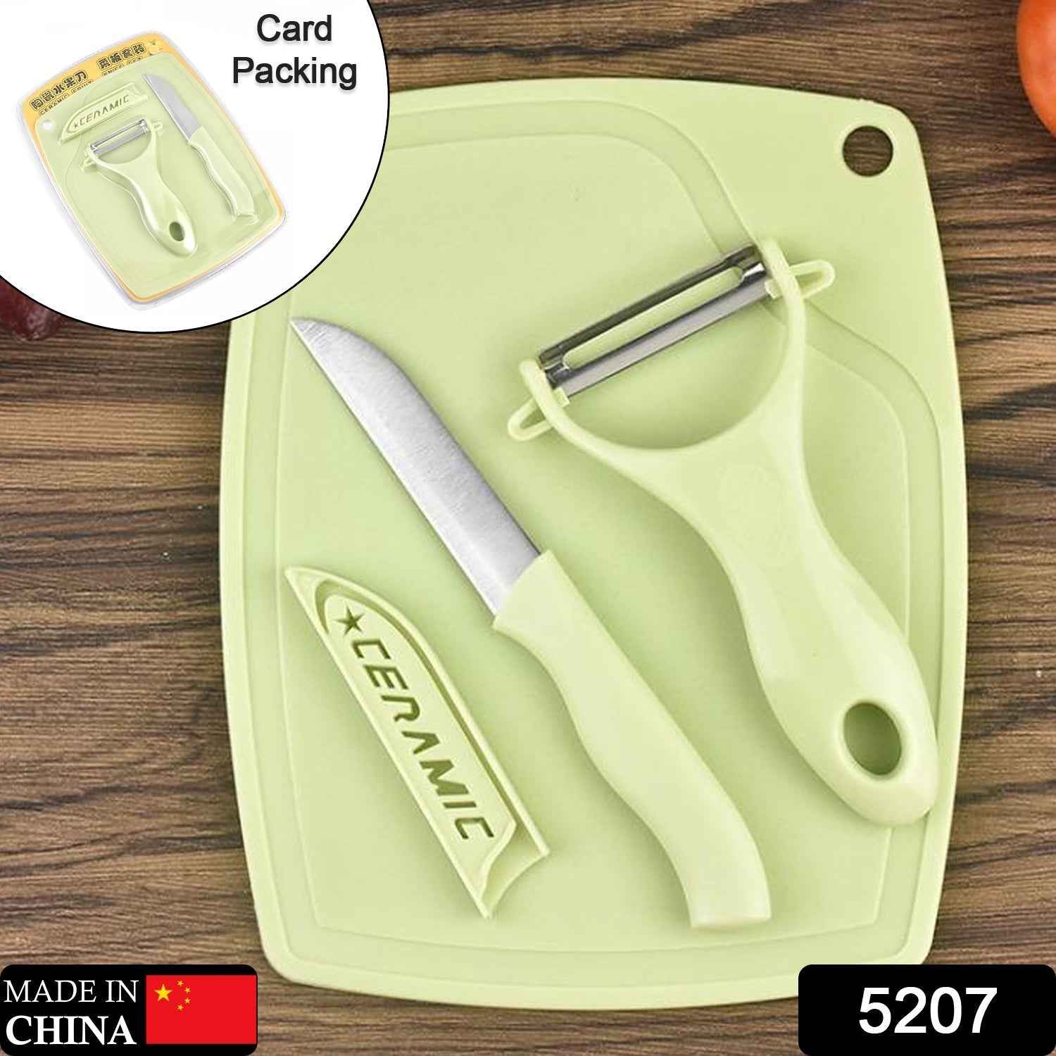 Kitchen Knife Set – 3-Pc Peeler & Stainless Steel Knives | CookAura