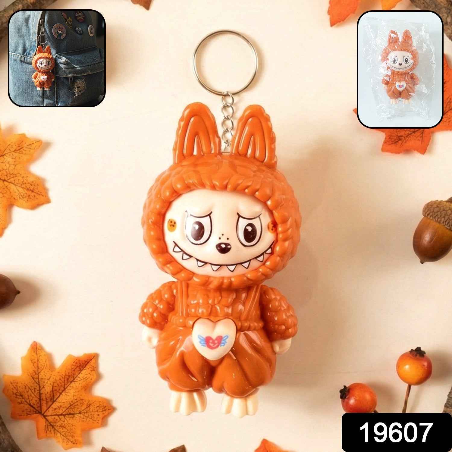 Face Changing Cartoon Keychain Toy – 3 Fun Expressions