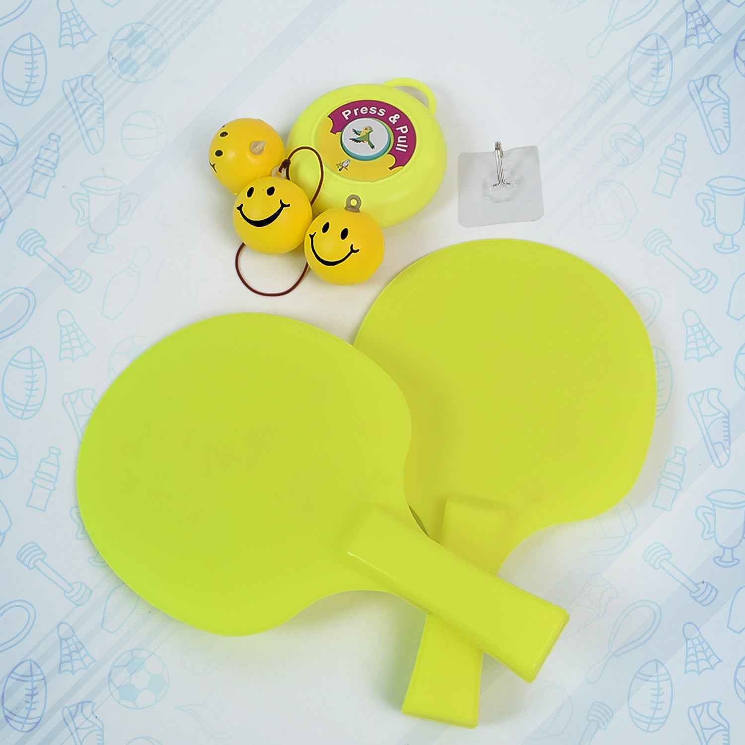 Hanging Table Tennis Trainer – Portable Indoor Reflex Set | Dollverse
