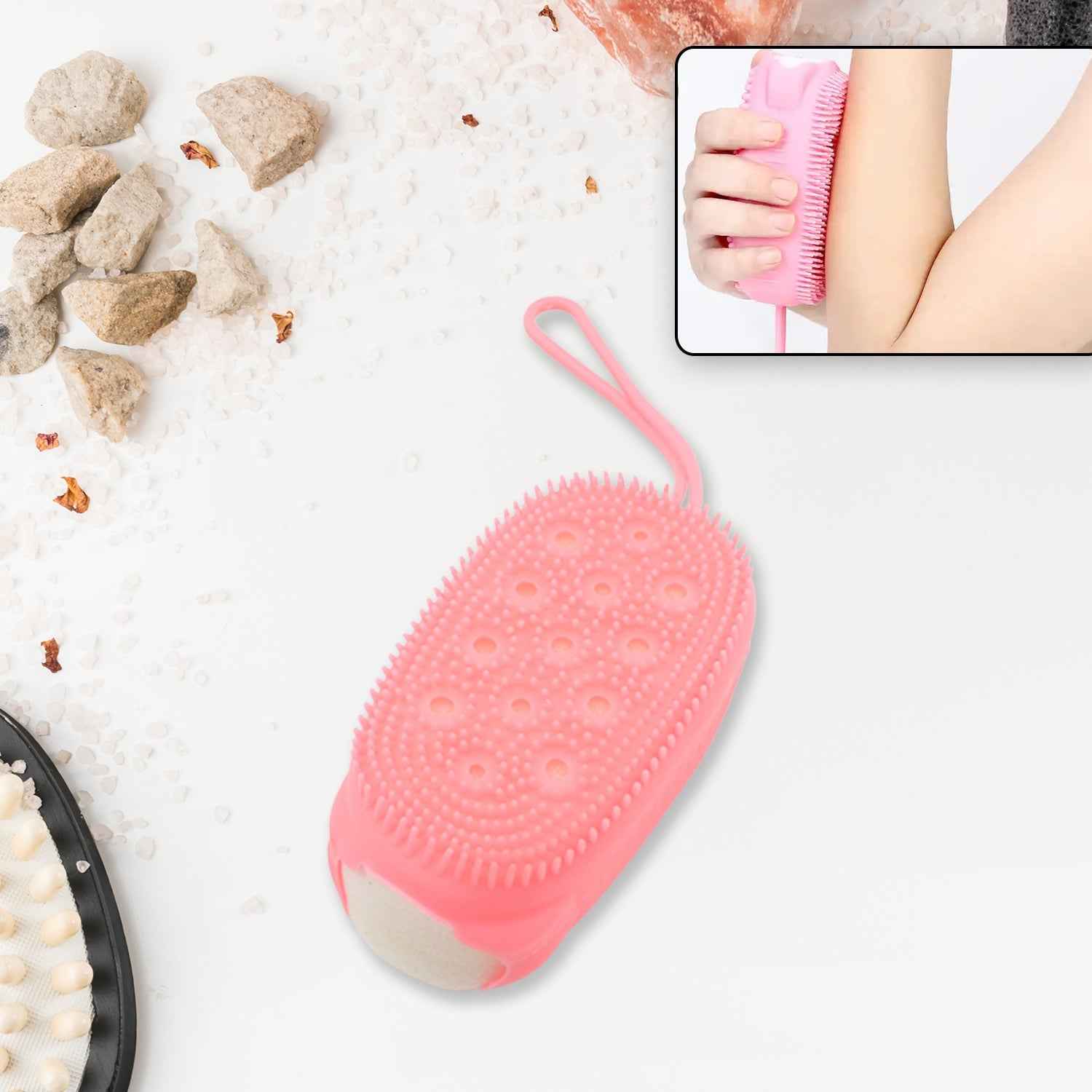 Silicone Bath Brush – Dual-Sided Body Scrubber | Velvet Wellness