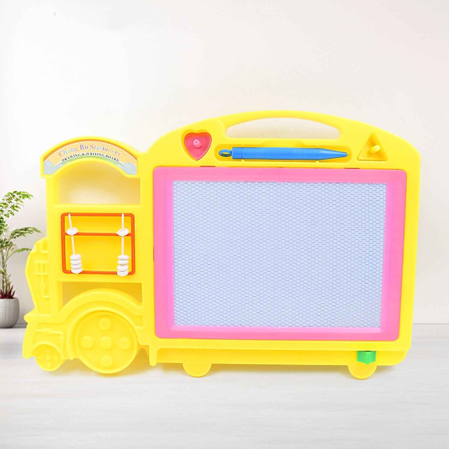 Kids Drawing Board – Bus Shape Erasable Slate | Inventive Play