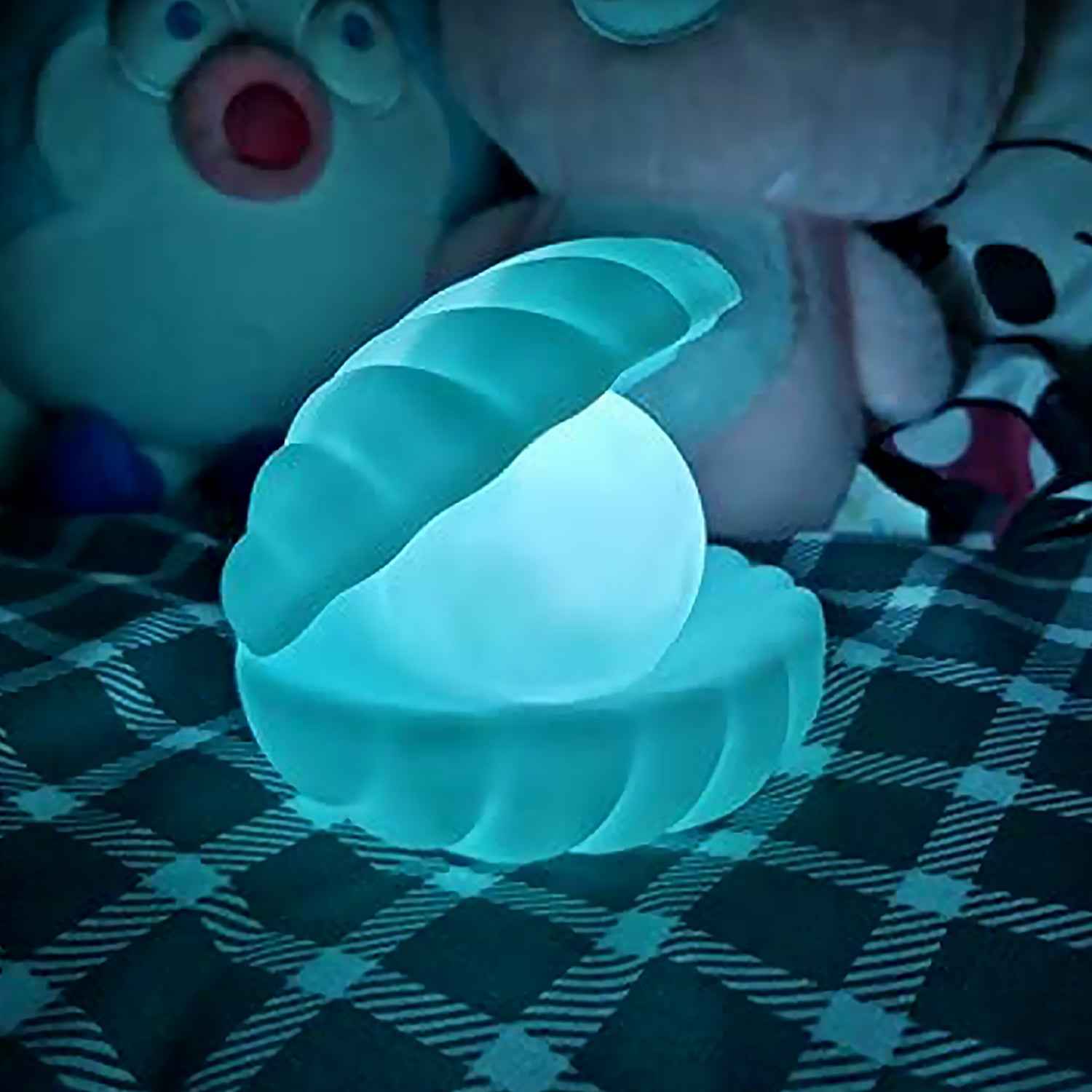 Pearl Shell Night Lamp – Aesthetic Desk Decor & Nursery Light | Deskrova