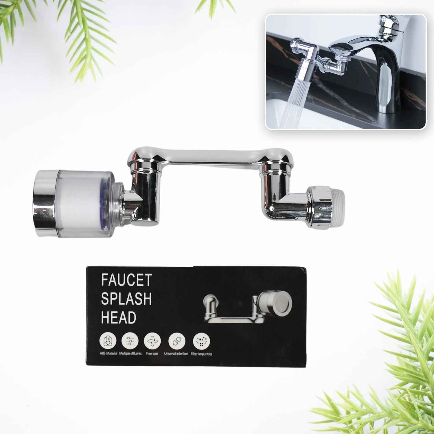 Rotating Faucet Sprayer – 1080° Swivel & Dual Flow | Bathora
