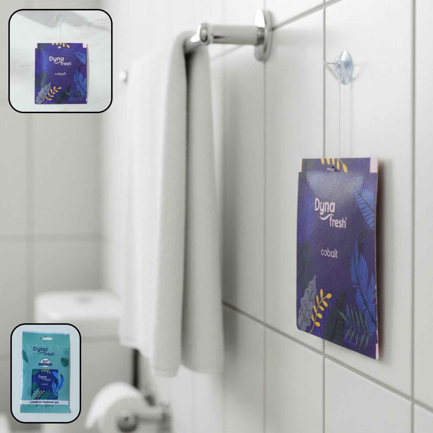Cobalt Hanging Air Freshener Gel – Long Lasting Cool Aqua Fragrance