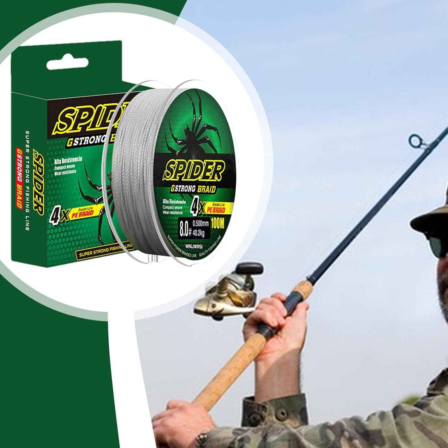 Braided Fishing Line – Abrasion Resistant & Durable 100m Wire