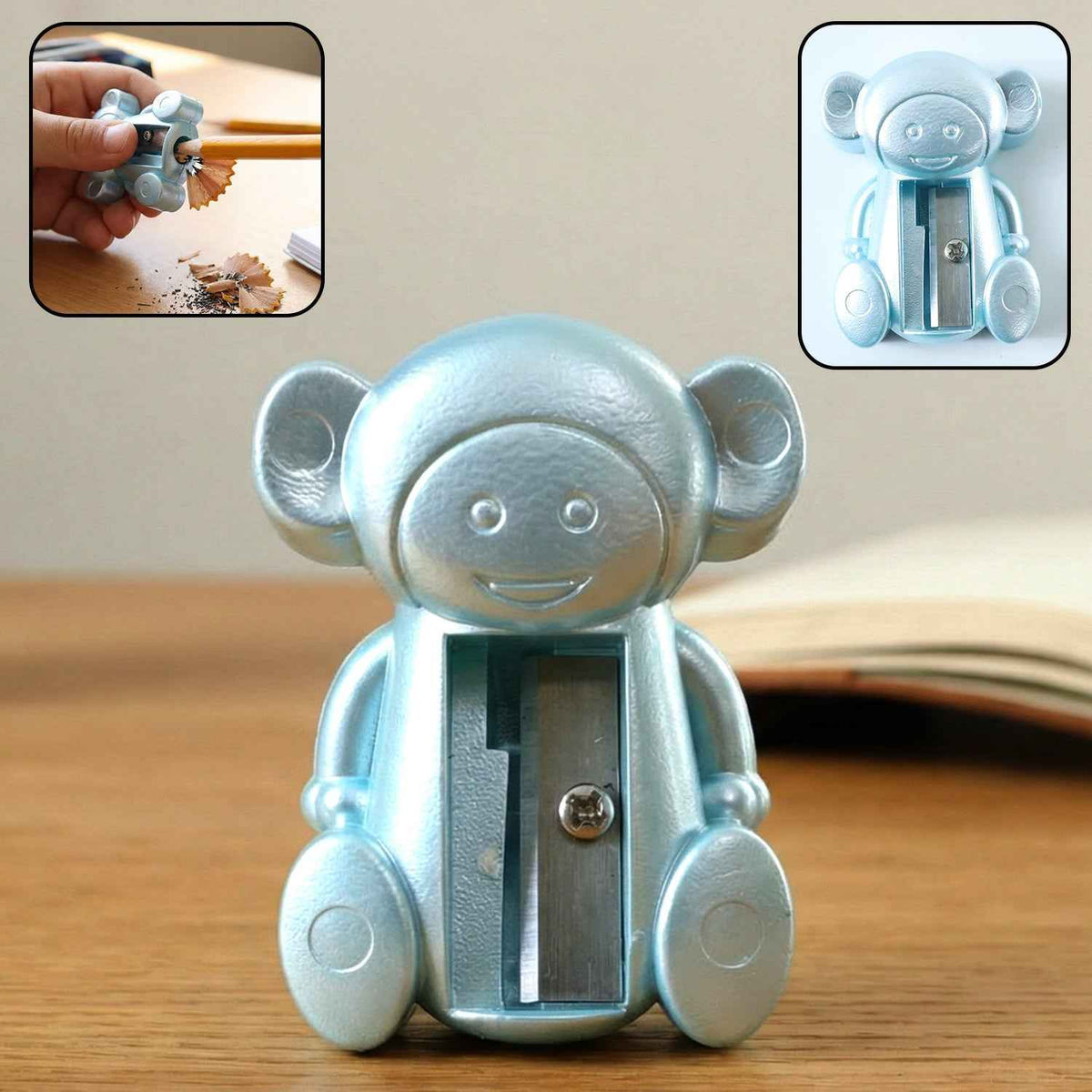 Monkey Shape Pencil Sharpener – Fun & Precise Single Hole