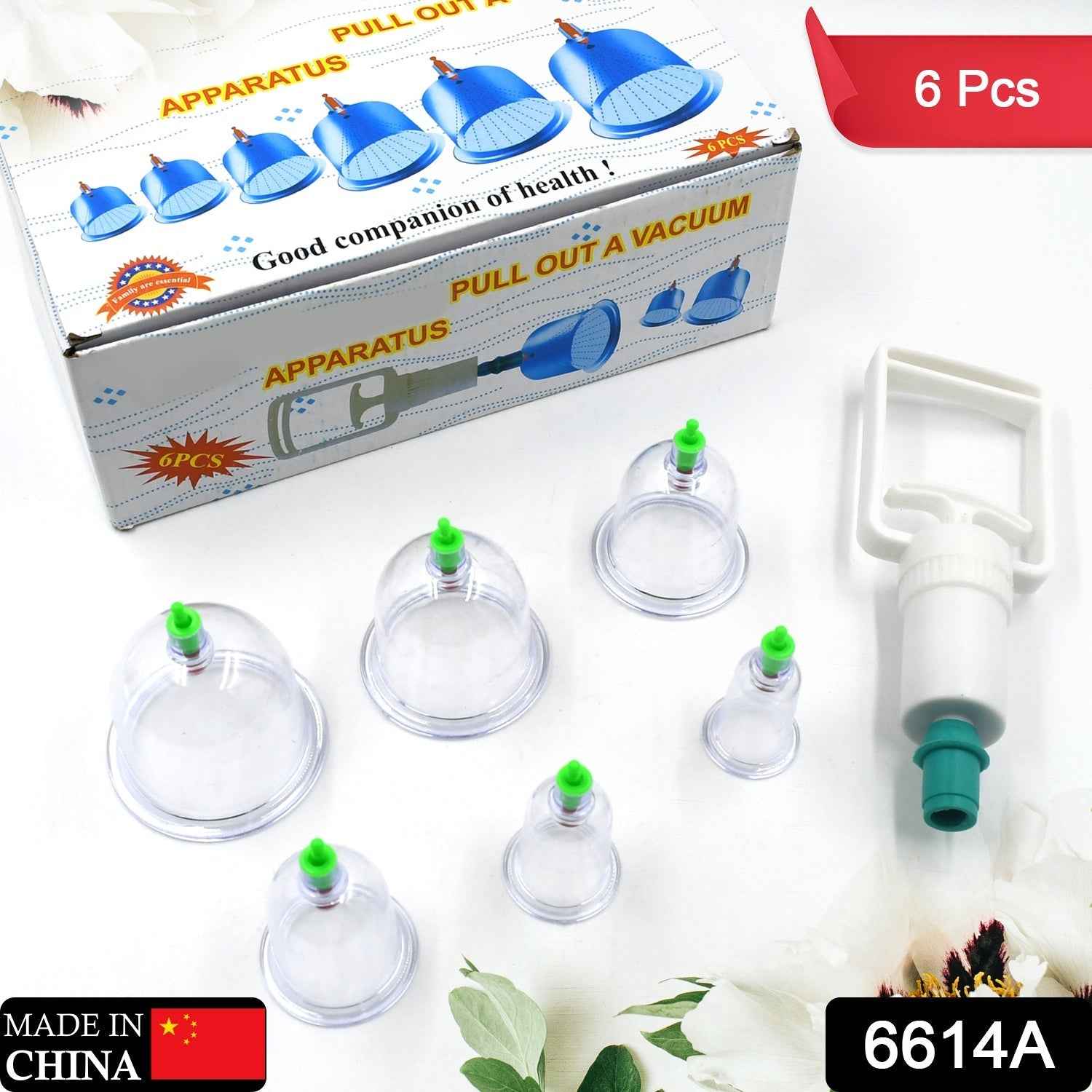 Vacuum Cupping Set – 6 Pc Muscle Relief Therapy Kit | Arrive Kit