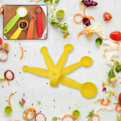 Plastic Measuring Spoons Set – 5 Pcs for Baking & Cooking | Bake & Dwell