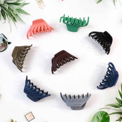 Plastic Hair Clamp – Lightweight Durable Matte Barrette
