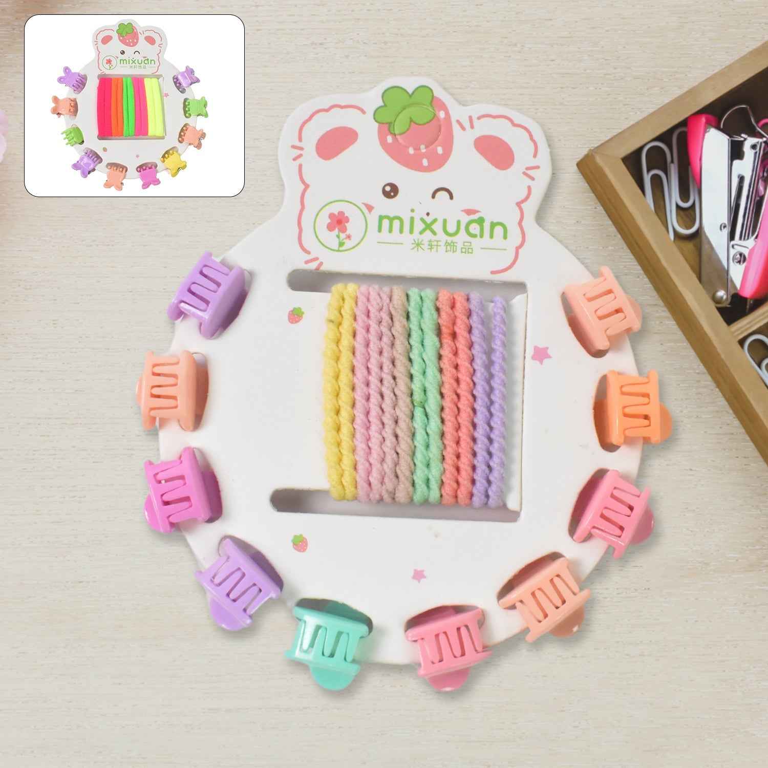 Kids Hair Accessories Set – 22 Pcs Mix Design | Calm & Curl