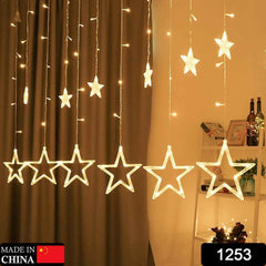 Star Curtain Lights – 12 LED Stars, 8 Flashing Modes | Indo Glow