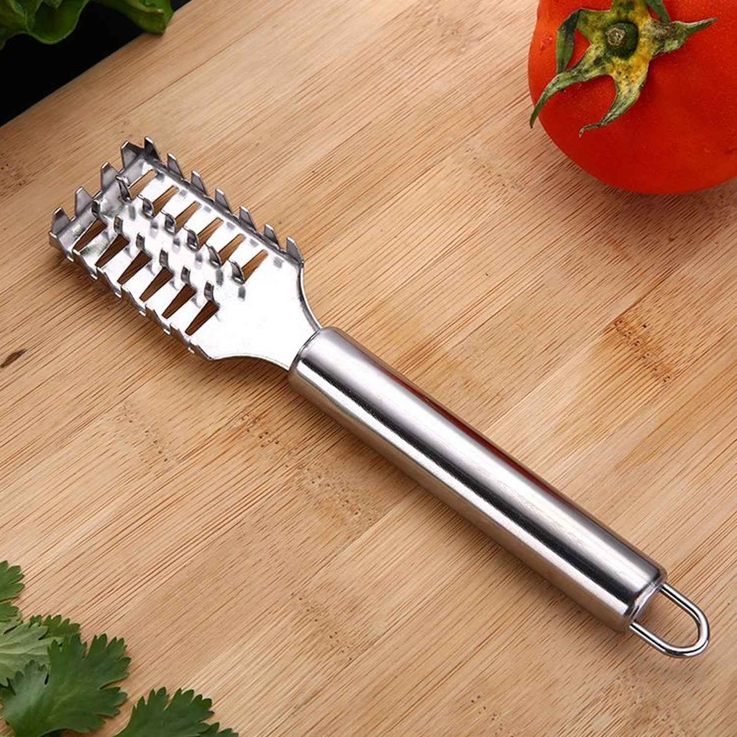 Fish Scale Remover – Sawtooth Stainless Steel Scraper | Quickslice