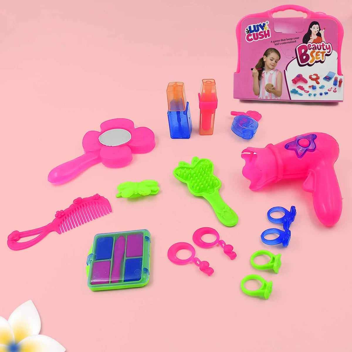 Kids Beauty Set – Portable Pretend Play Makeup Kit | Little Learners