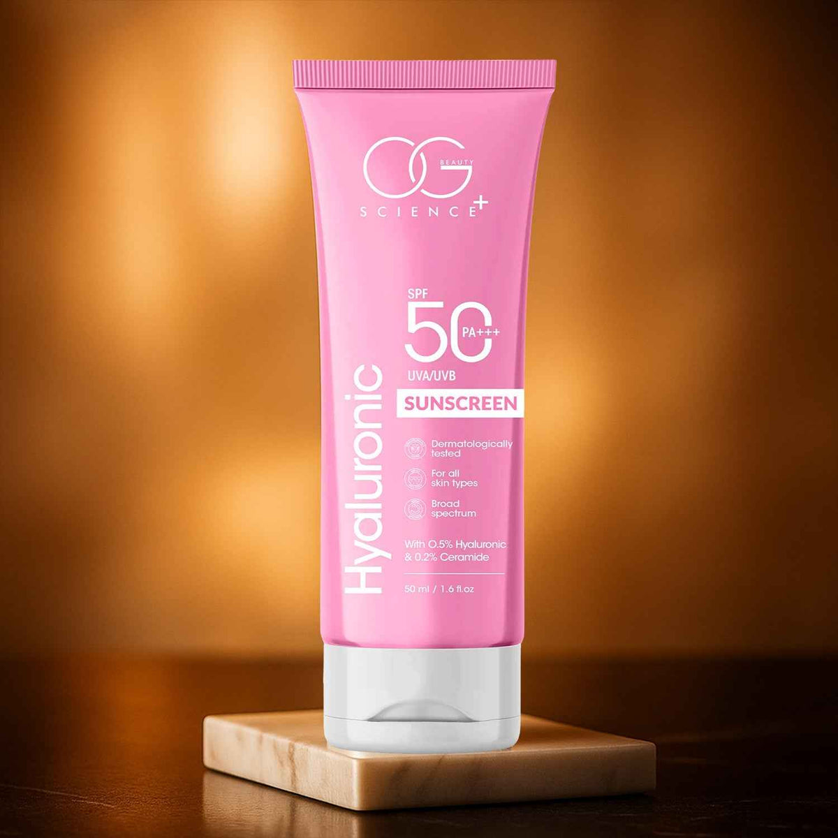 Hyaluronic Sunscreen SPF 50 – Lightweight Hydrating Sun Protection