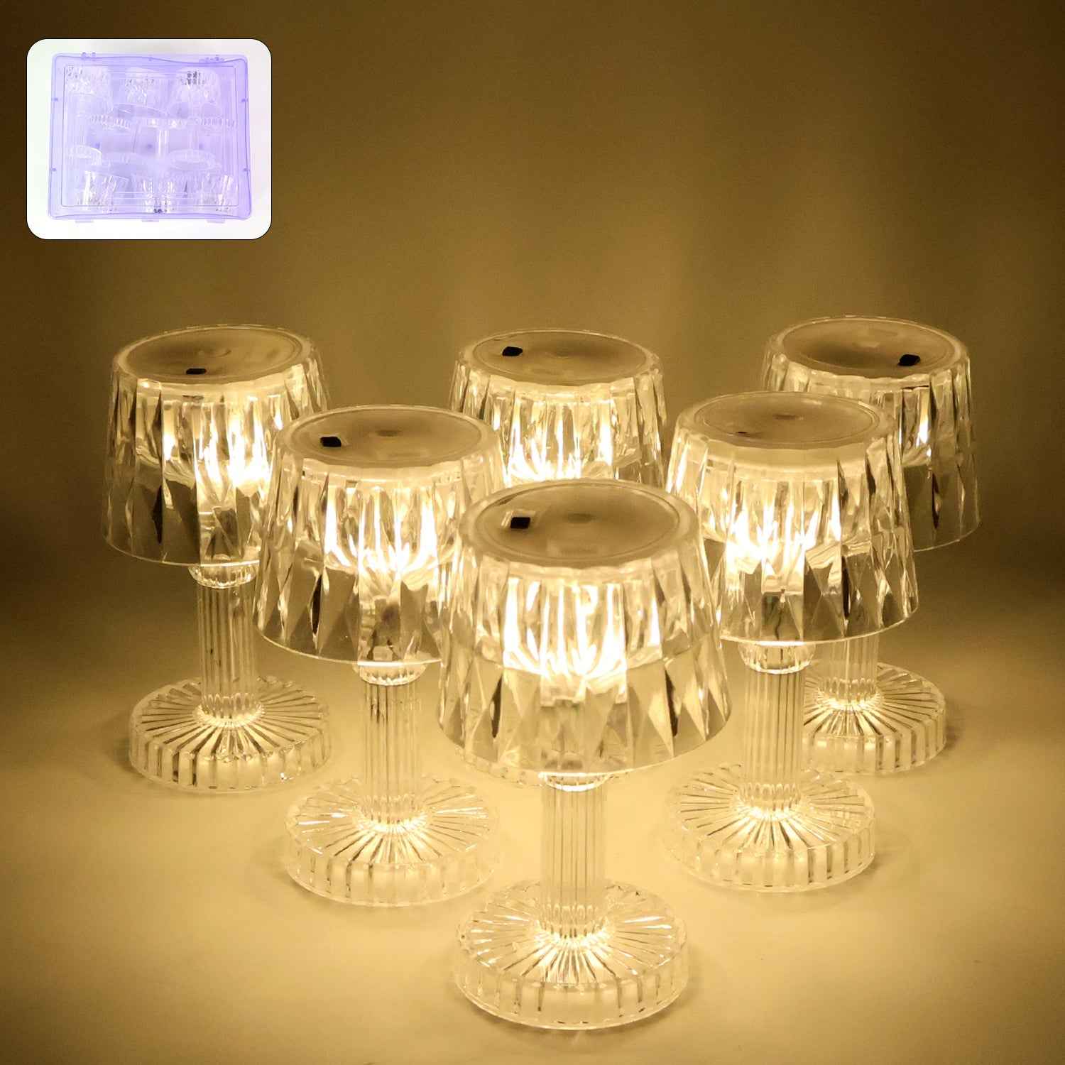 LED Mini Table Lamp Set – Battery Operated Decorative Lights