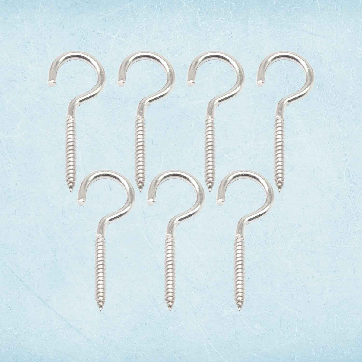 Stainless Steel Eye Hooks – Heavy Duty 7-Piece Screw Set