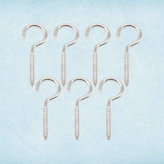 Stainless Steel Eye Hooks – Heavy Duty 7-Piece Screw Set