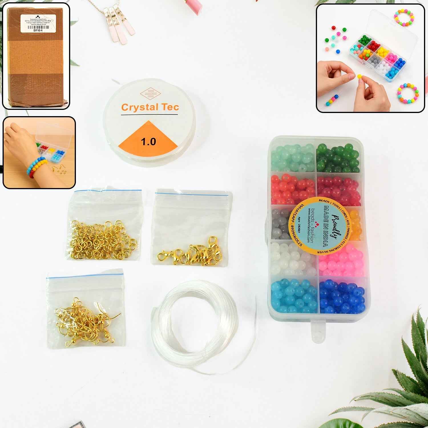 DIY Jewellery Making Kit – Complete Set with Colorful Beads & Accessories