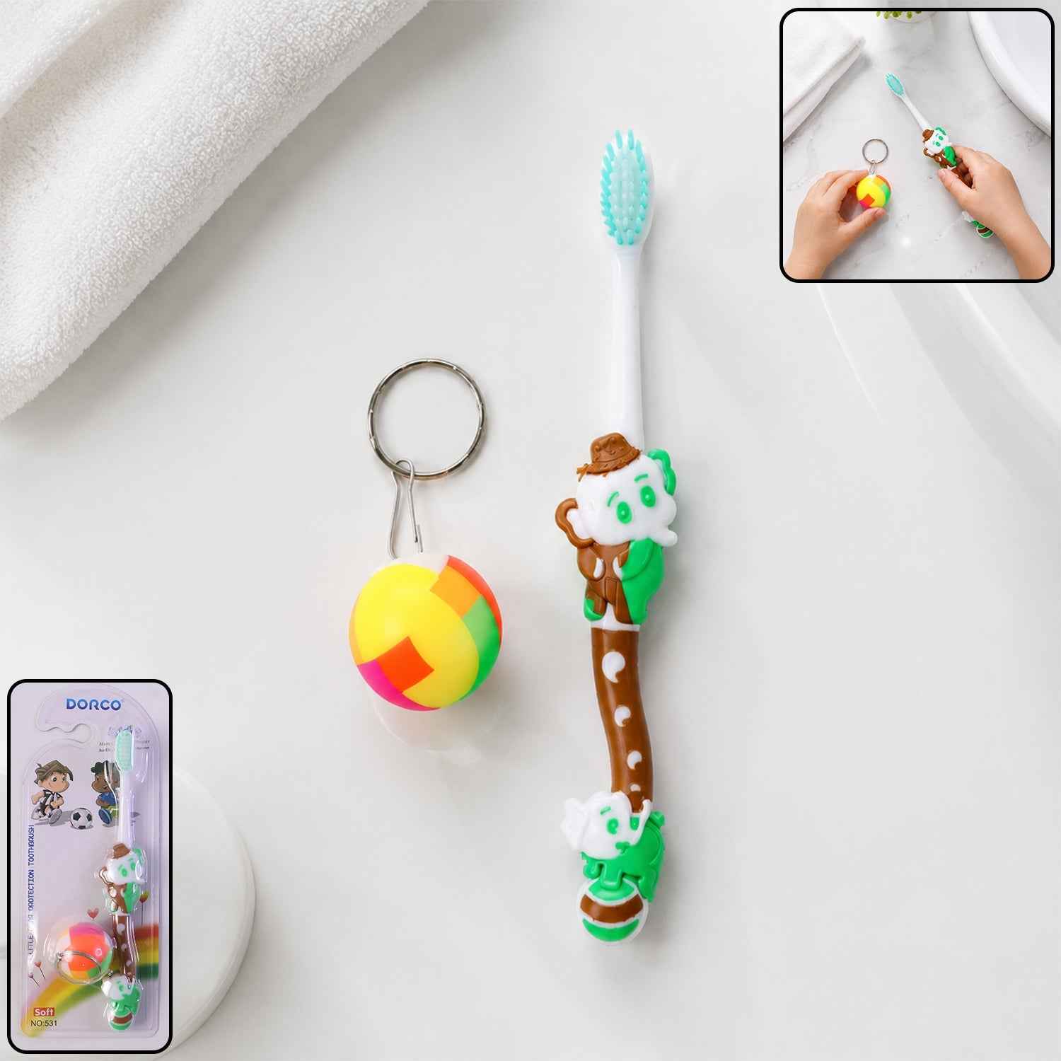 Kids Toothbrush – Fun Oral Care Set with Toy and Ball