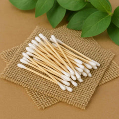 Wooden Cotton Ear Buds – Eco-Friendly, Soft & Biodegradable